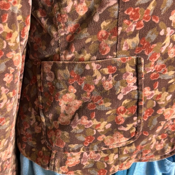 Vintage Mr. Mench Women's Floral Velvet Blazer - Picture 2 of 11